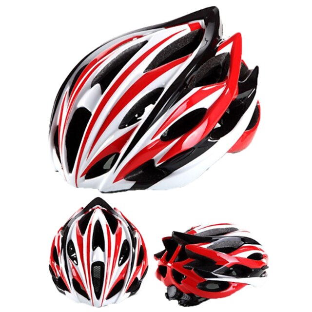  Adults Bike Helmet N / A Vents Impact Resistant Adjustable Fit Ventilation EPS PC Sports Mountain Bike / MTB Road Cycling Climbing - White+Red Black+Sliver Red+Blue
