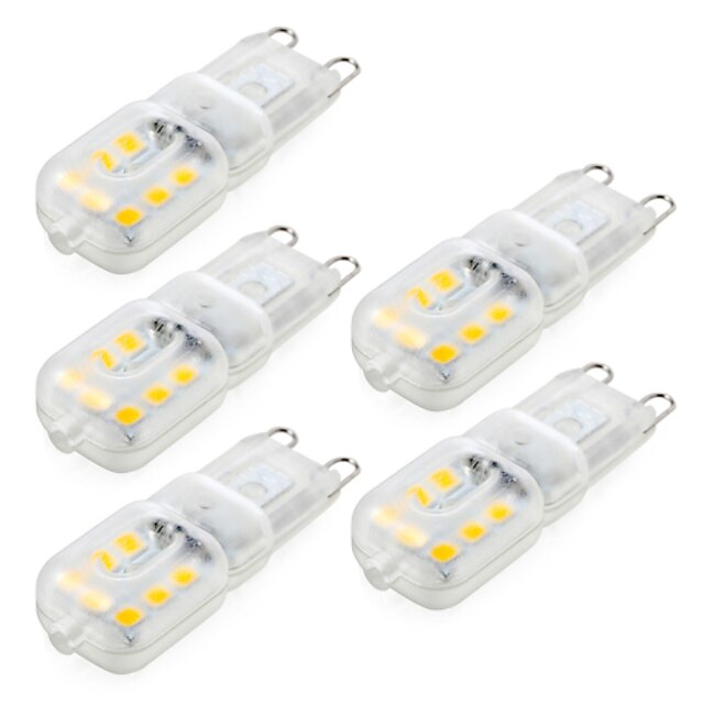  5pcs 4 W LED Bi-pin světla 300-400 lm G9 T 14 LED korálky SMD 2835 Stmívatelné Ozdobné Teplá bílá Chladná bílá Přirozená bílá 220-240 V 110-130 V / 5 ks / RoHs