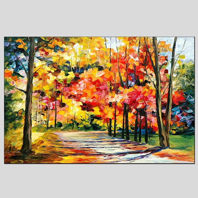  Oil Painting Hand Painted - Landscape Modern European Style Stretched Canvas