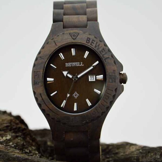  Men's Wrist Watch Hot Sale Wood Band Charm / Vintage / Wood Black / White