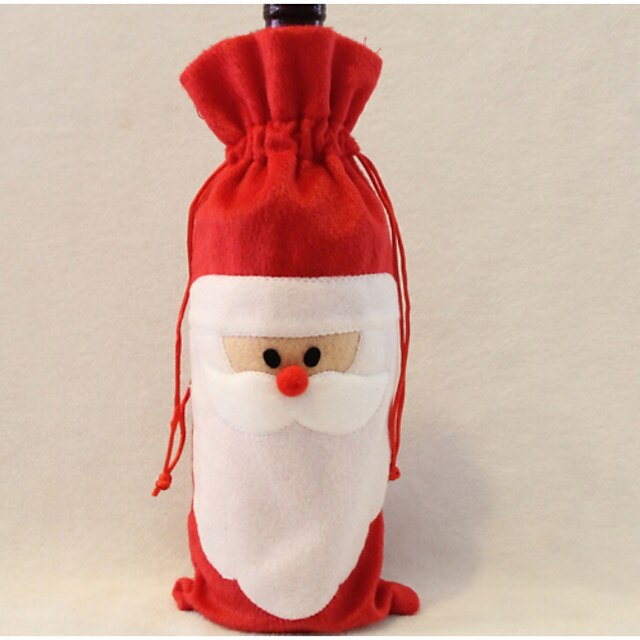  Santa Claus Wine Bag Father Christmas Gift bag Christmas decorations 1PCS