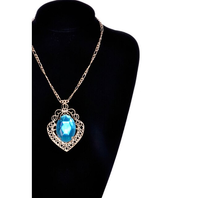  Women's Pendant Necklace Aquarius Fashion Synthetic Gemstones Imitation Diamond Alloy Screen Color Necklace Jewelry For Special Occasion Birthday Gift