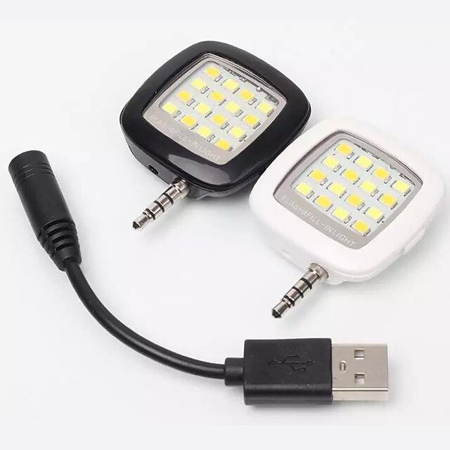  Smartphone LED Flash RK05 Adjustable Anti-red Eye/Sync Flash/Fill Light by Hand Controlling for IOS and Android