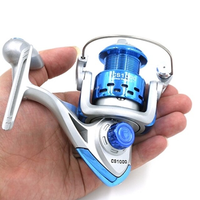  Spinning Reel 5.2:1 Gear Ratio+8 Ball Bearings Hand Orientation Exchangable Sea Fishing / Bait Casting / Ice Fishing - CS1000,CS2000 / Freshwater Fishing / Carp Fishing / Bass Fishing / Lure Fishing