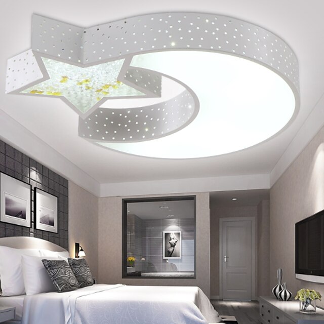  3-Light Flush Mount Ambient Light - LED, 110-120V / 220-240V, Yellow / White, LED Light Source Included / 10-15㎡ / LED Integrated