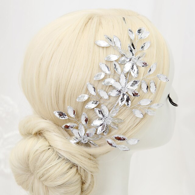  Crystal / Rhinestone / Alloy Headbands with 1 Wedding / Special Occasion Headpiece