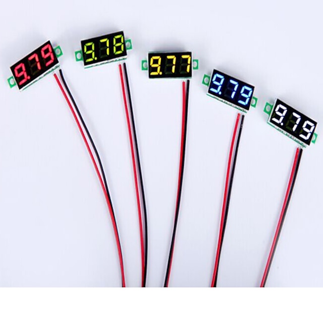  0,28 tommer 2.5V-30V mini digital voltmeter spænding tester måleren