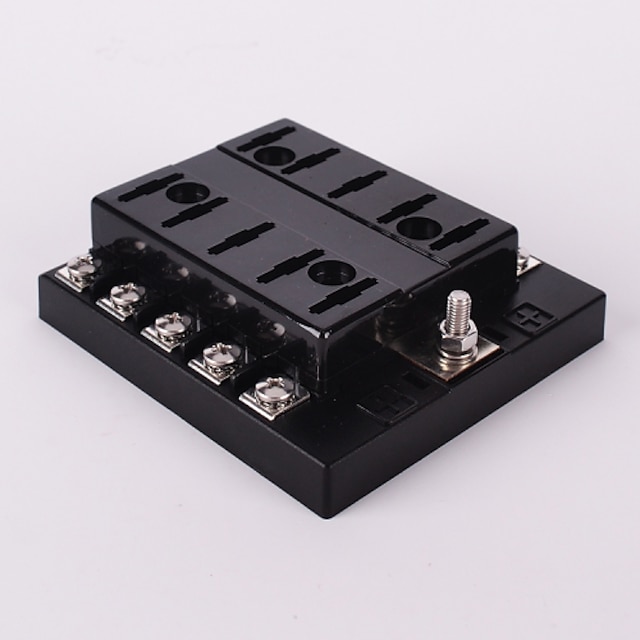  iztoss DC 32V Fuse holder 10 way Circuit Car fuse Automotive Auto ATC ATO Blade fuse holder with fuse