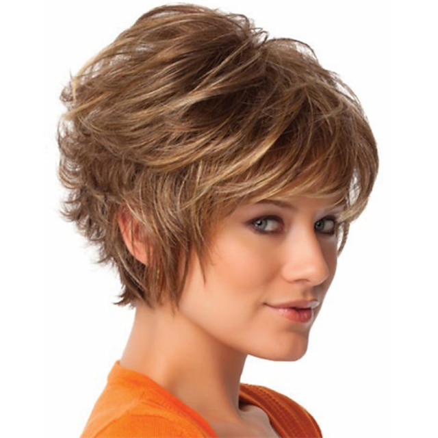  new arrival blonde short curly synthetic hair wigs