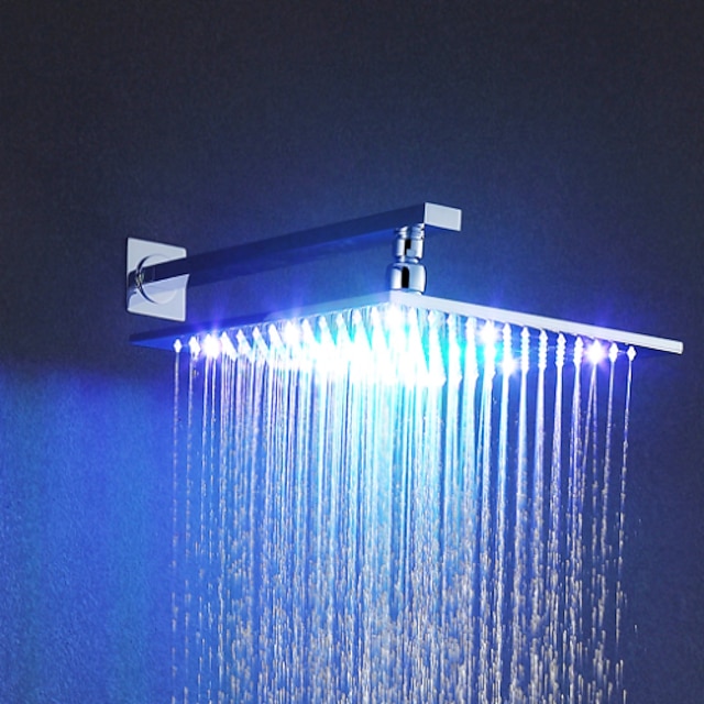  Contemporary Rain Shower Chrome Feature - Rainfall / LED, Shower Head