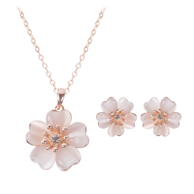  Damen Opal Schmuckset Opal Ohrringe Schmuck Weiß Für Hochzeit Party / Halsketten