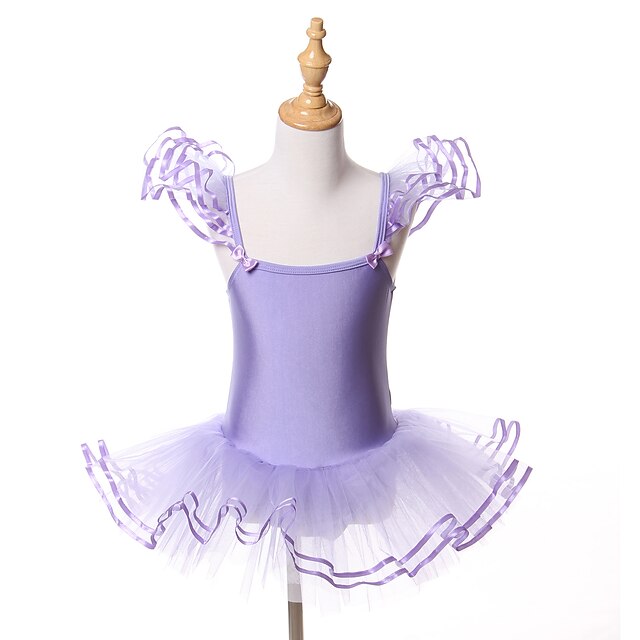  Pantofi de Balet Rochie Arc Antrenament Performanță Fără manșon Spandex Tulle / Halloween / Prințesă