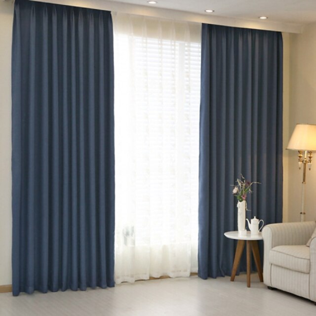  Blackout Curtains Drapes Two Panels / Jacquard / Bedroom