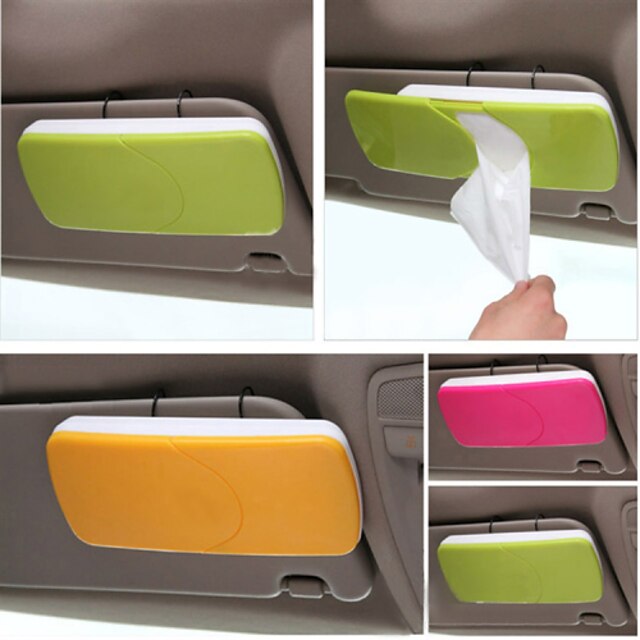  supporto di carta per auto sole scatola del tessuto della visiera con clip di accessori auto titolare
