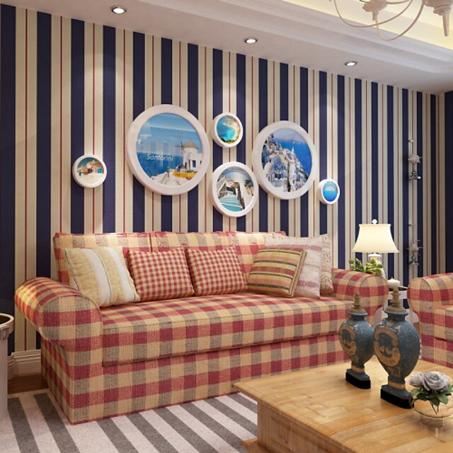  Stripe Home Decoration Contemporary Wall Covering, Non-woven Paper Material Wallpaper, Room Wallcovering