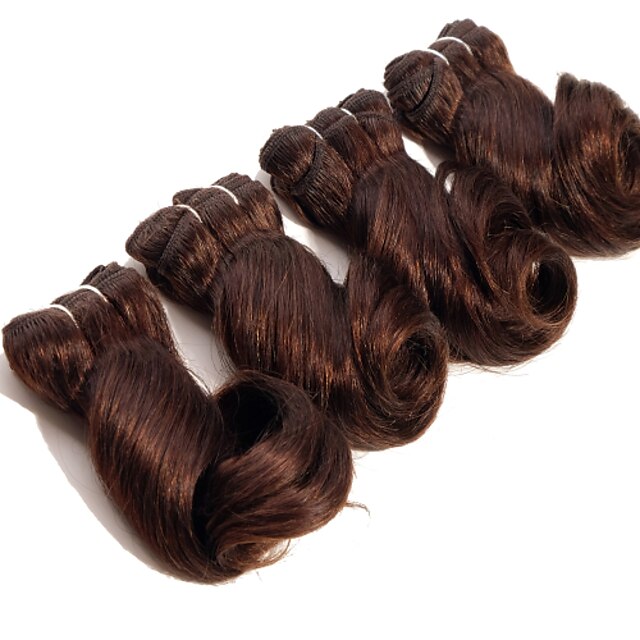  Brasiliano Ondulato naturale Tessiture capelli umani 4 pezzi 0.12