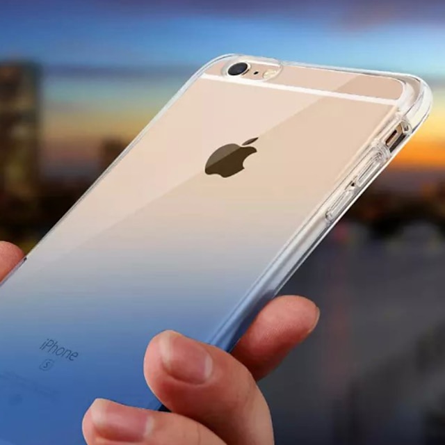  Etui Käyttötarkoitus Apple iPhone X / iPhone 8 Plus / iPhone 8 Vedenkestävä / LED salamavalo Takakuori Color Gradient Pehmeä TPU