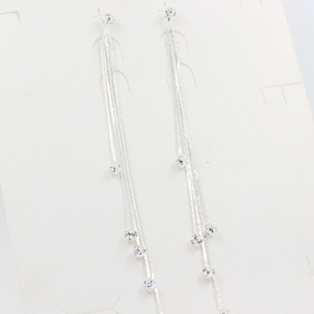  Women's Drop Earrings Tassel Fashion Imitation Diamond Alloy Jewelry For Wedding Party Daily Casual