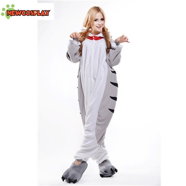 Toys & Hobbies Cosplay & Costumes | Adults Kigurumi Pajamas Cat Chis Sweet Home / Cheese Cat Animal Onesie Pajamas Polar Fleece 