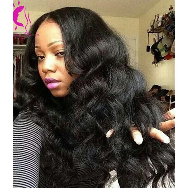  Human Hair Glueless Full Lace Full Lace Wig style Brazilian Hair Body Wave Loose Wave Wig 120% Density with Baby Hair Natural Hairline African American Wig 100% Hand Tied Women's Short Medium Length