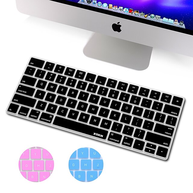  XSKN ultra fino pele tampa do teclado de silicone para a magia versão do teclado 2015, nós disposição