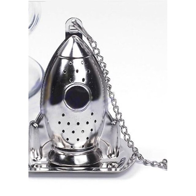  Rocket Tea Infuser Diffuser Loose Leaf Strainer Stainless Steel Spice Filter