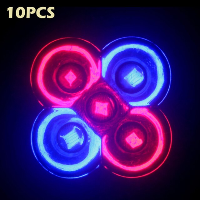 5 W Growing Light Bulb 5 LED Beads Red / Blue 85-265 V / 10 pcs / RoHS / CE Certified / CCC