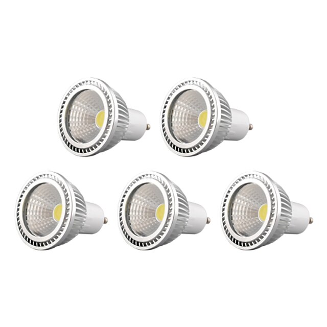  LED Σποτάκια 450 lm GU10 1 LED χάντρες COB Με ροοστάτη Θερμό Λευκό Ψυχρό Λευκό Φυσικό Λευκό 220-240 V 110-130 V / 5 τμχ / RoHs