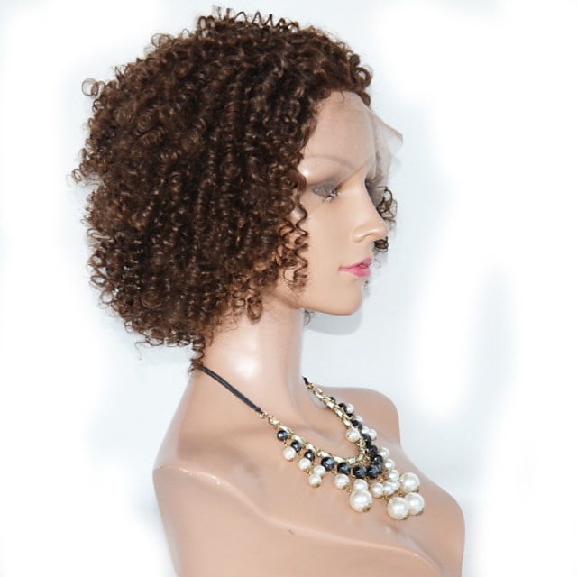  Perruque Cheveux Naturel humain Full Lace Lace Frontale Cheveux Brésiliens Bouclé Femme Densité 120% avec des cheveux de bébé Ligne de Cheveux Naturelle Perruque afro-américaine 100 % Tissée Main