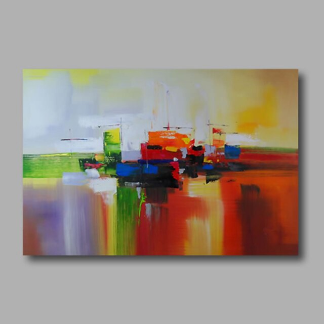  Oil Painting Hand Painted - Abstract Modern Stretched Canvas