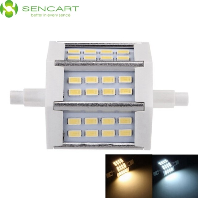  1pc 5 W 450-500 lm R7S 24 LED Beads SMD 5730 Dimmable Warm White Cold White 85-265 V / 1 pc