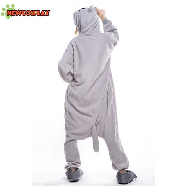 Toys & Hobbies Cosplay & Costumes | Adults Kigurumi Pajamas Cat Animal Onesie Pajamas Polar Fleece Gray Cosplay For Men and Wome