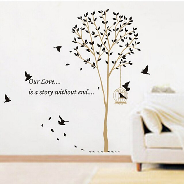  Decorative Wall Stickers - Plane Wall Stickers Landscape / Christmas Decorations / Florals Living Room / Bedroom / Bathroom / Removable