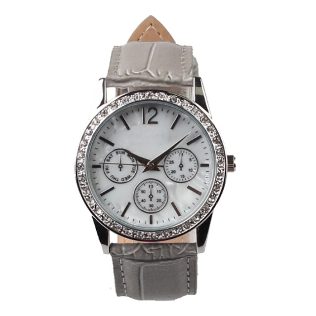  Women's Wrist Watch Quartz Leather Grey Water Resistant / Waterproof Analog Elegant Fashion - Gray