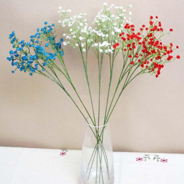  Fleurs artificielles 1 Une succursale Style Simple Gypsophila Fleur de Table