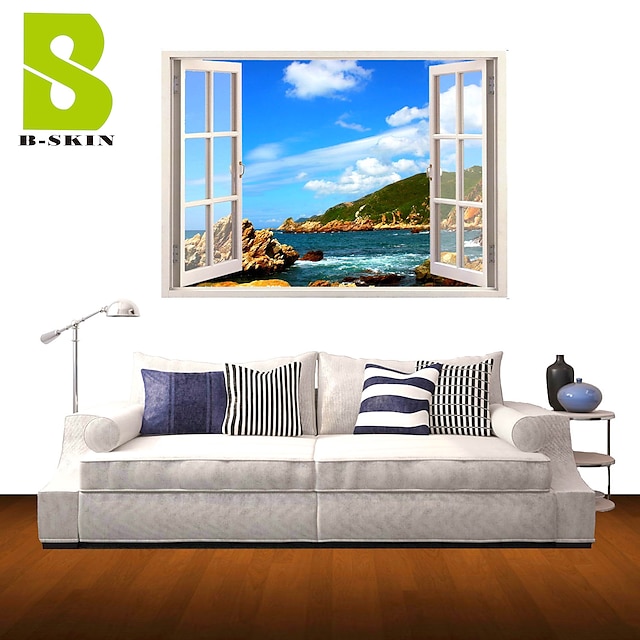  3D Wall Stickers Wall Decals, Nature Landscape Decor Vinyl Wall Stickers