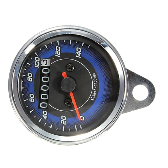  Motorcycle LED Odometer & Tachometer Meter Gauge 0-140Km/h