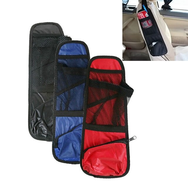  ZIQIAO Car Seat Side Pocket Pouch Tidy Organiser Travel Storage Bag Map Drink Holder