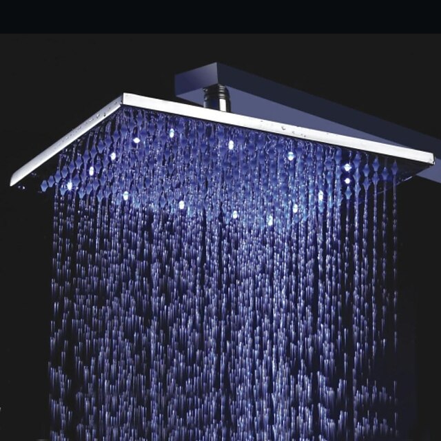  Σύγχρονο Ντουζιέρα Βροχή Χρώμιο Χαρακτηριστικό - LED / Βροχή, Κεφαλή ντους