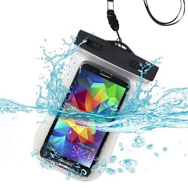  Case For Universal S6 edge / S6 Waterproof / with Windows Pouch Bag Solid Colored Soft PC