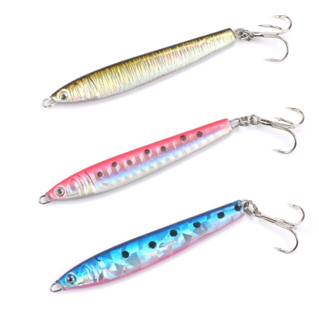  3 pcs Gigas / Jerkbaits / Vairão / Isco de Metal Fantasma 21 g/3/4 Onça,70 mm/2-3/4