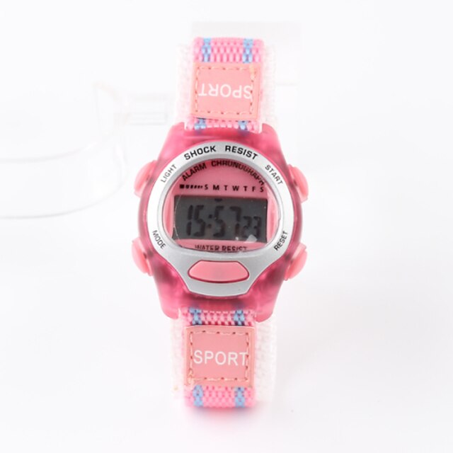  Спортивные часы электронные часы Цифровой Розовый Защита от влаги Цифровой Дамы Кулоны Мода Один год Срок службы батареи / Tianqiu 377