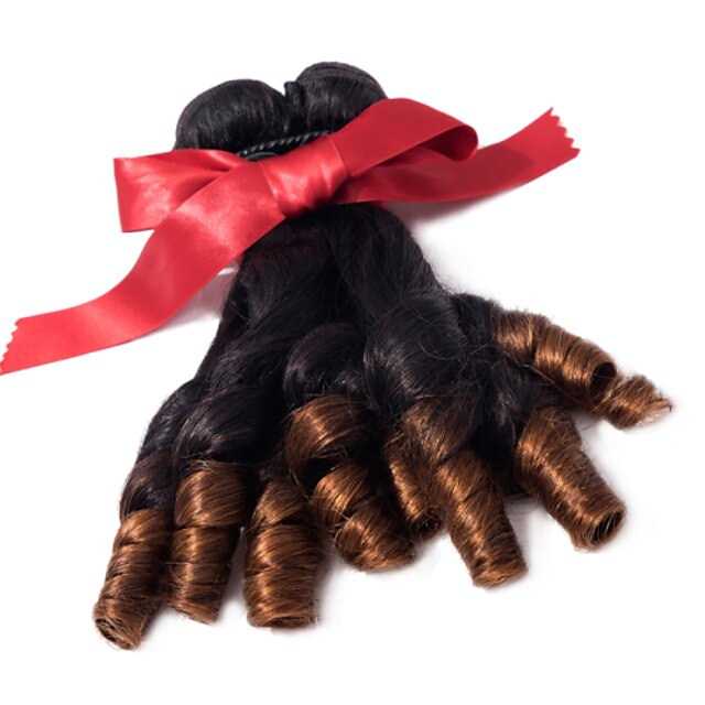  3 Bundles Brazilian Hair Curly Curly Weave Natural Color Hair Weaves / Hair Bulk Human Hair Weaves Human Hair Extensions