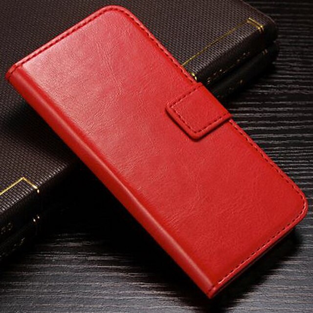 Phone Case For Apple Full Body Case iPhone 8 Plus iPhone 8 iPhone 7 Plus iPhone 7 iPhone 6s Plus iPhone 6s iPhone 6 Plus iPhone 6 iPhone SE / 5s iPhone 5 Wallet Card Holder with Stand Solid Colored