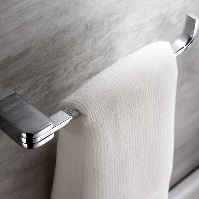  Contemporary Brass Chrome Finish Wall Mounted Towel Bar Towel Ring