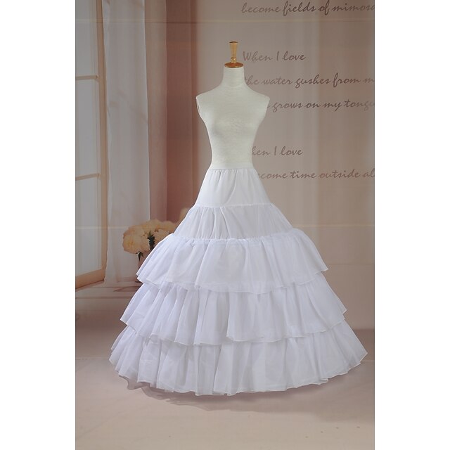 Wedding / Special Occasion Slips Tulle Floor-length Ball Gown Slip with