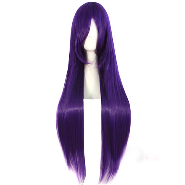  Cosplay-peruukit Synteettiset peruukit Pilailuperuukit Suora Suora Peruukki Pitkä Purppura Synteettiset hiukset Naisten Violetti