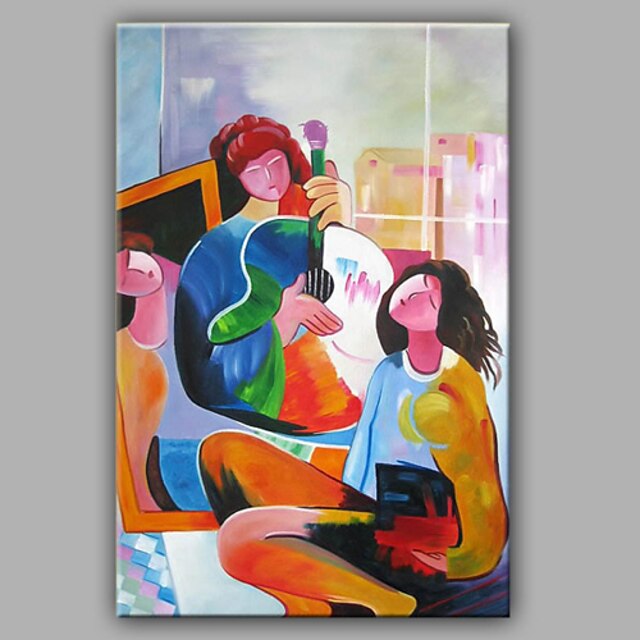  Oil Painting Hand Painted - People Modern Canvas