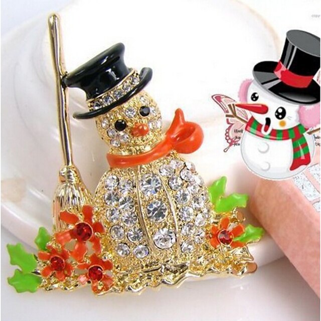  New Arrival Fashion Jewelry Rhinestone Popular Santa Claus Brooch