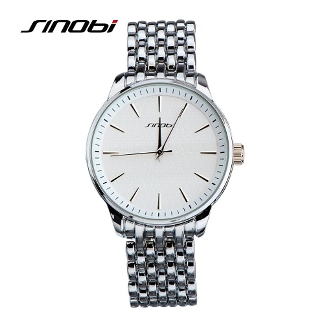 SINOBI Men's Wrist Watch Quartz Silver 30 m Water Resistant / Waterproof Sport Watch Analog Charm - Silver
